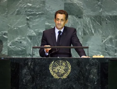 Portrait de (titres de civilité + nom) Son Excellence Nicolas Sarkozy (Président), France