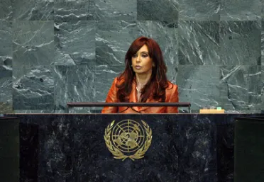 Portrait de (titres de civilité + nom) Son Excellence Cristina Fernández de Kirchner (Président), Argentine