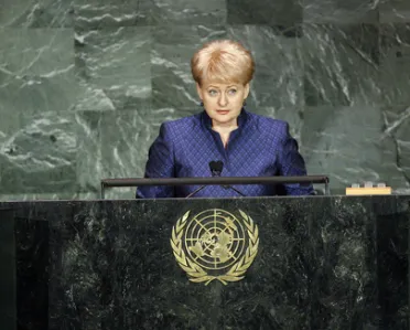 Portrait de (titres de civilité + nom) Son Excellence Dalia Grybauskaite (Président), Lituanie