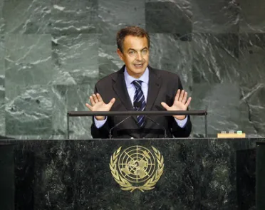 Portrait de (titres de civilité + nom) Son Excellence José Luis Rodríguez Zapatero (Président), Espagne