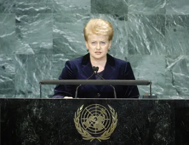 Portrait de (titres de civilité + nom) Son Excellence Dalia Grybauskaitė (Président), Lituanie