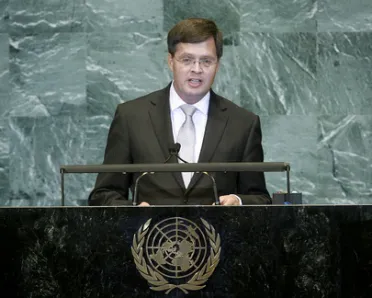 Portrait de (titres de civilité + nom) Son Excellence Jan Peter Balkenende (Premier Ministre), Pays-Bas