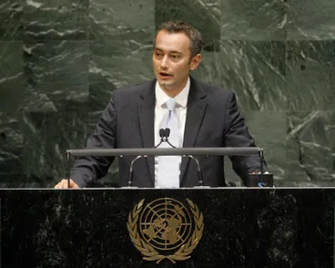 Portrait of His Excellency Nickolay Mladenov (Minister for Foreign Affairs), Bulgaria