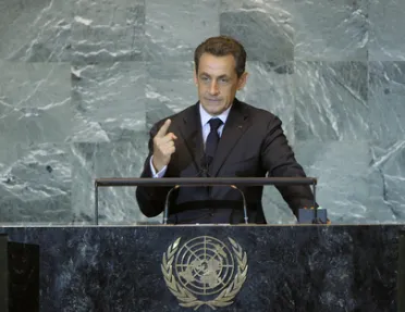 Portrait de (titres de civilité + nom) Son Excellence Nicolas Sarkozy (Président), France