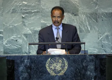 Portrait de (titres de civilité + nom) Son Excellence Isaias Afwerki (Président), Érythrée