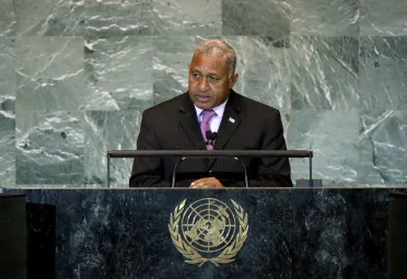 Portrait de (titres de civilité + nom) Son Excellence Josaia V. Bainimarama (Premier Ministre), Fidji