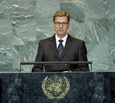 Portrait de (titres de civilité + nom) Son Excellence Guido Westerwelle (Ministre des affaires étrangères), Allemagne