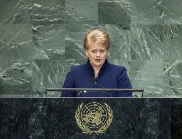 Portrait de (titres de civilité + nom) Son Excellence Dalia Grybauskaitė (Président), Lituanie