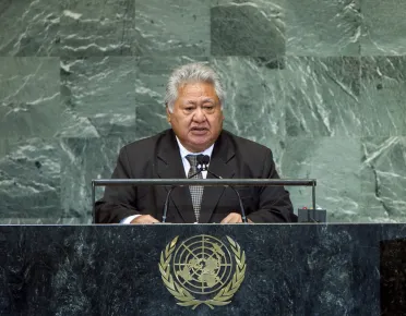 Portrait of His Excellency Tuilaepa Sailele Malielegaoi (Prime Minister), Samoa