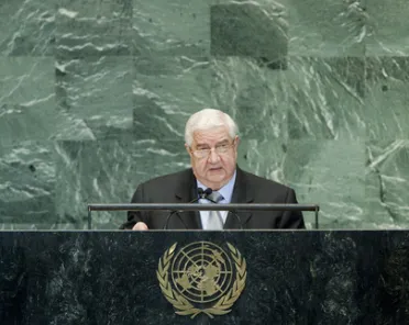 Portrait of His Excellency Walid Al-Moualem (Minister for Foreign Affairs), Syrian Arab Republic