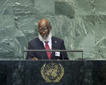 Portrait de (titres de civilité + nom) Son Excellence Wilfred Elrington (Ministre des affaires étrangères), Belize