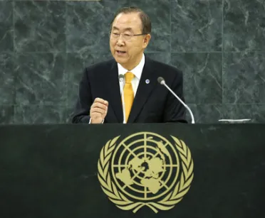 Portrait de (titres de civilité + nom) Son Excellence Ban Ki-moon (Secrétaire général), Secrétaire général des Nations Unies