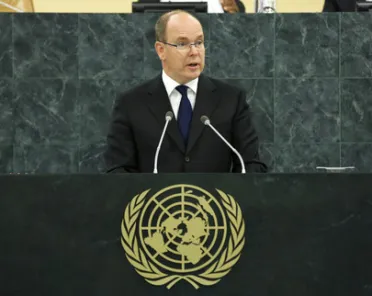 Portrait de (titres de civilité + nom) His Serene Highness Prince Albert II (), Monaco