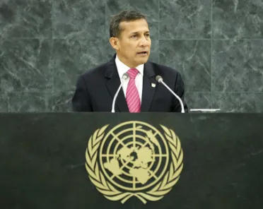Portrait de (titres de civilité + nom) Son Excellence Ollanta Humala Tasso (Président), Pérou