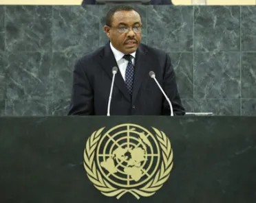 Portrait de (titres de civilité + nom) Son Excellence Hailemariam Dessalegn (Premier Ministre), Éthiopie