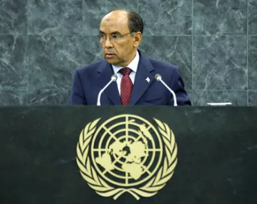 Portrait de (titres de civilité + nom) Son Excellence Ahmed Teguedi (Ministre des affaires étrangères), Mauritanie