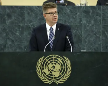 Portrait of His Excellency Gunnar Bragi Sveinsson (Minister for Foreign Affairs), Iceland
