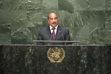 Portrait de (titres de civilité + nom) Son Excellence Mohamed Ould Abdel Aziz (Président), Mauritanie