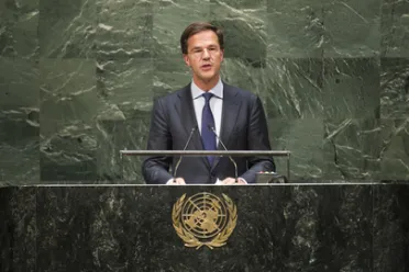 Portrait de (titres de civilité + nom) Son Excellence Mark RUTTE (Premier Ministre), Pays-Bas