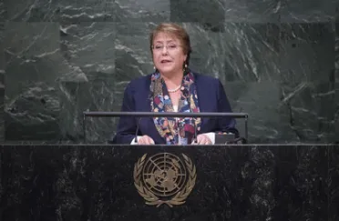 Portrait de (titres de civilité + nom) Son Excellence Michelle Bachelet Jeria (Président), Chili