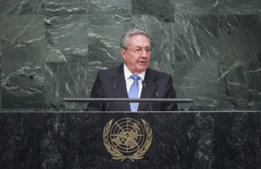 Portrait de (titres de civilité + nom) Son Excellence Raúl Castro Ruz (Président), Cuba