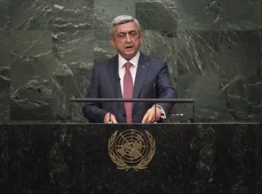 Portrait de (titres de civilité + nom) Son Excellence Serzh Sargsyan (Président), Arménie