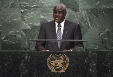 Portrait de (titres de civilité + nom) Son Excellence Moussa Faki Mahamat (Ministre des affaires étrangères), Tchad