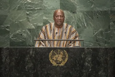 Portrait de (titres de civilité + nom) Son Excellence John Dramani Mahama (Président), Ghana