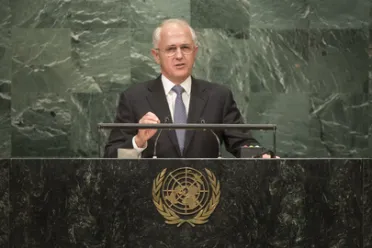 Portrait de (titres de civilité + nom) Son Excellence Malcolm Turnbull (Premier Ministre), Australie
