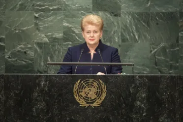 Portrait de (titres de civilité + nom) Son Excellence Dalia Grybauskaité (Président), Lituanie
