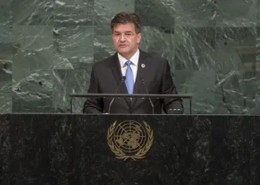 Portrait of His Excellency Miroslav Lajčák (President of the General Assembly), President of the General Assembly (opening)