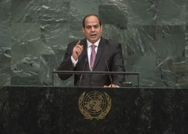 Portrait de (titres de civilité + nom) Son Excellence Abdel Fattah Al Sisi (Président), Égypte