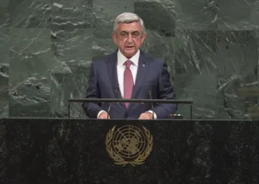 Portrait de (titres de civilité + nom) Son Excellence Serzh Sargsyan (Président), Arménie
