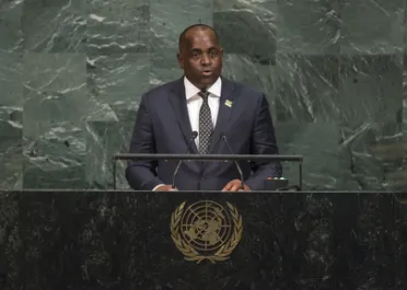 Portrait de (titres de civilité + nom) Son Excellence Roosevelt Skerrit (Premier Ministre), Dominique