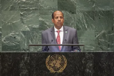 Portrait de (titres de civilité + nom) Son Excellence Mahmoud Ali Youssouf (Ministre des affaires étrangères et de la coopération internationale), Djibouti
