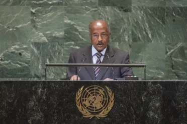 Portrait de (titres de civilité + nom) Son Excellence Osman Saleh Mohammed (Ministre des affaires étrangères), Érythrée