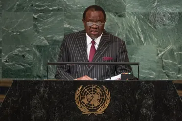 Portrait de (titres de civilité + nom) Son Excellence Hage Geingob (Président), Namibie