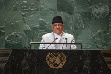 Portrait de (titres de civilité + nom) Son Excellence Pushpa Kamal Dahal 'Prachanda' (Premier Ministre), Népal