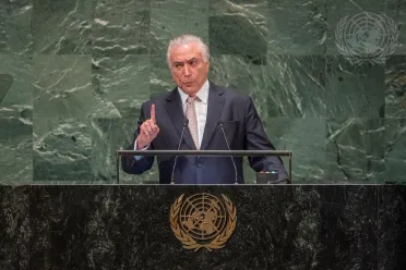 Portrait de (titres de civilité + nom) Son Excellence Michel Temer (Président), Brésil