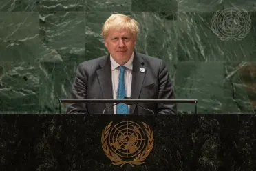 Portrait de (titres de civilité + nom) Son Excellence Boris Johnson (Premier Ministre), Royaume-Uni de Grande-Bretagne et d’Irlande du Nord