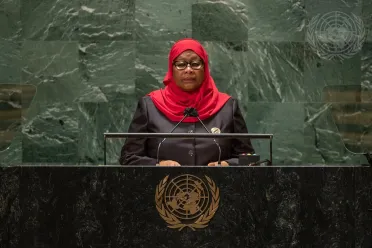 Portrait de (titres de civilité + nom) Son Excellence Samia Suluhu Hassan (Président), République-Unie de Tanzanie