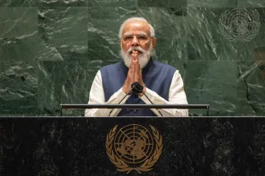 Portrait de (titres de civilité + nom) Son Excellence Narendra Modi (Premier Ministre), Inde