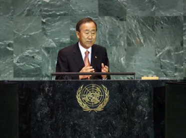 Portrait de (titres de civilité + nom) Son Excellence Ban Ki-moon (Secrétaire général), Secrétaire général des Nations Unies