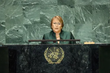 Portrait de (titres de civilité + nom) Son Excellence Michelle Bachelet Jeria (Président), Chili