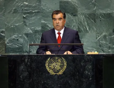 Portrait of His Excellency Emomali Rahmon (President), Tajikistan