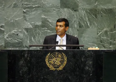 Portrait de (titres de civilité + nom) Son Excellence Mohamed Nasheed (Président), Maldives
