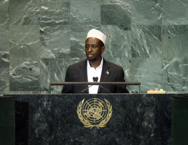 Portrait of His Excellency Sheikh Sharif Sheikh Ahmed (President), Somalia