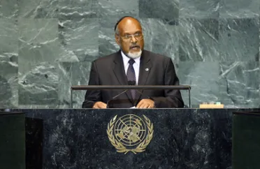 Portrait of His Excellency Edward Nipake Natapei (Prime Minister), Vanuatu