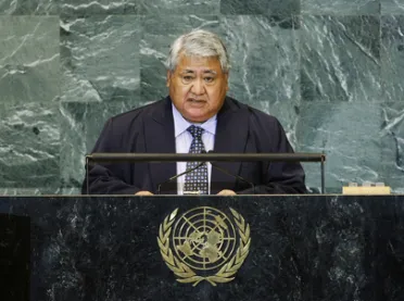 Portrait of His Excellency Tuila'epa Lupesoliai Sailele Malielegaoi (Prime Minister), Samoa