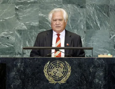 Portrait de (titres de civilité + nom) Son Excellence Feleti Vaka'uta Sevele (Premier Ministre), Tonga